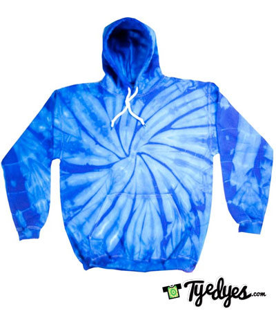 Royal Blue Tye Dye Hoodie | tyedyes.com